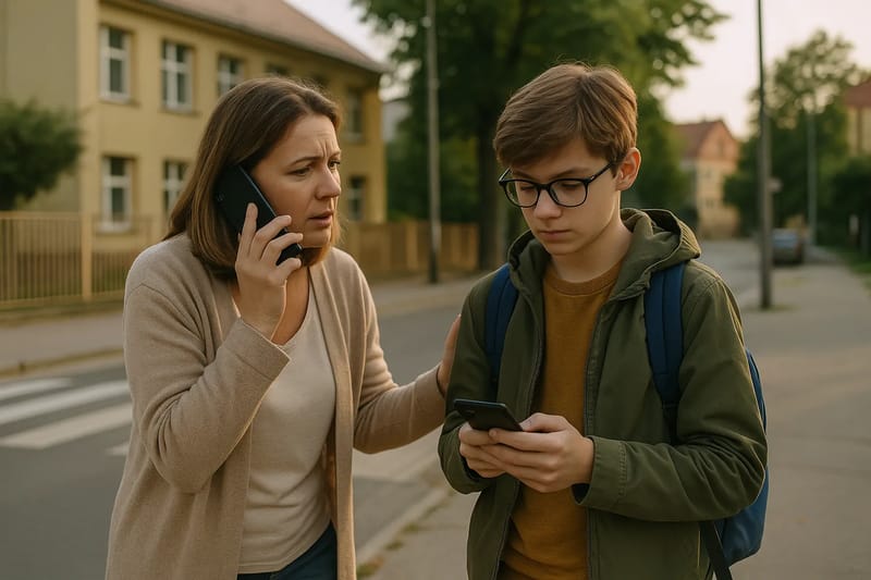 Dziecko nie odbiera telefonu – co zrobić, zanim wpadniesz w panikę – Ilustracja stworzona z pomocą AI.