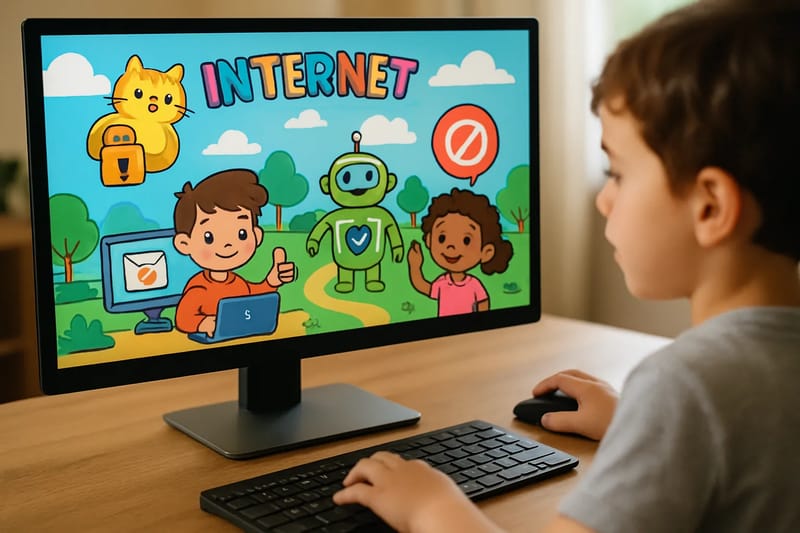 Gra edukacyjna na temat bezpieczeństwa w sieci