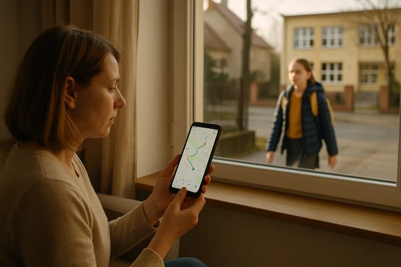 Plan trasy zamiast ciągłego podglądu — jak ustawić i po co
