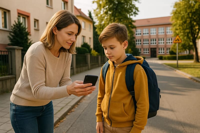 Powrót do szkoły: co ustawić w telefonie dziecka przed pierwszym dzwonkiem – Ilustracja stworzona z pomocą AI.