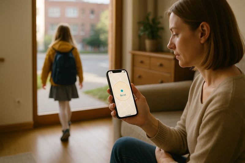 Strefy bezpieczeństwa (geofencing) — kiedy i jak je ustawić – Ilustracja stworzona z pomocą AI.